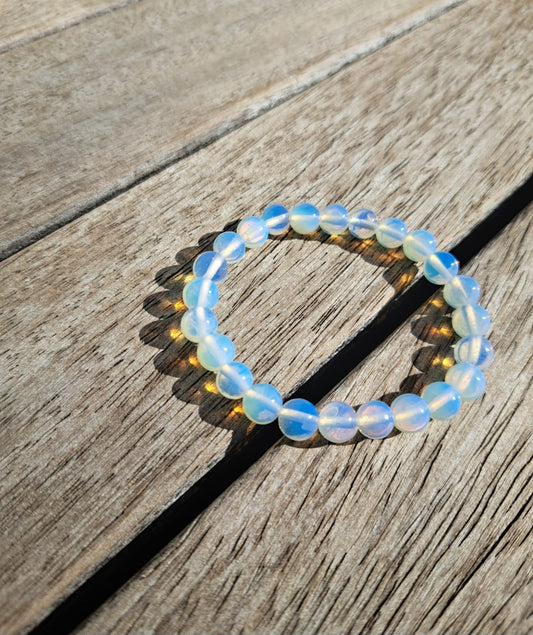 Opaline kogelarmband